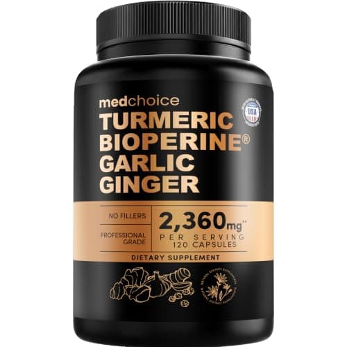4-in-1 Turmeric Joint Support Supplements with Garlic and BioPerine