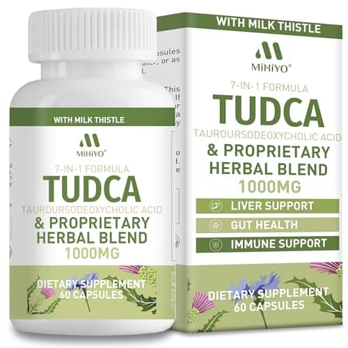 TUDCA Supplement 1000mg – Bile Salts and Liver Support with Milk Thistle