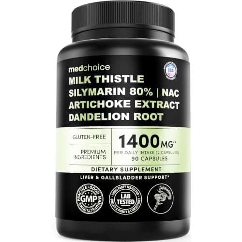 MedChoice Milk Thistle Liver Support Supplement with NAC & Artichoke, 90ct