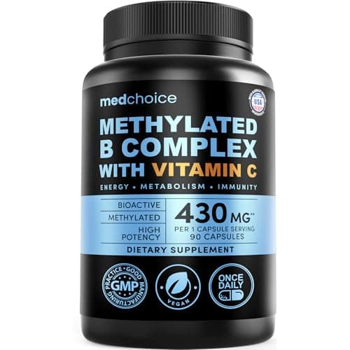MedChoice 9-in-1 Methylated Vitamin B Complex for Women & Men, 90ct