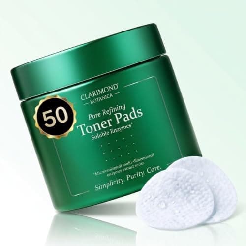 Pore Refining Toner Pads with Bifida Ferment, Niacinamide, BHA, Saccharomyces Extract, Centella…