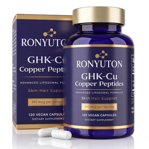 GHK-Cu Copper Peptide Capsules, 300 mcg per Serving, 120 Vegan Capsules
