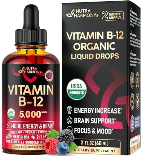 USDA Organic Vitamin B12 Sublingual Drops