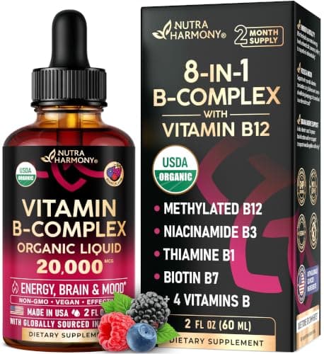 USDA Organic Vitamin B-Complex 20000mcg