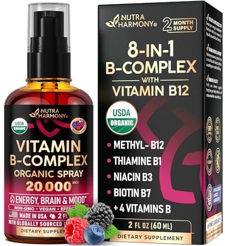 USDA Organic Vitamin B-Complex 20000mcg